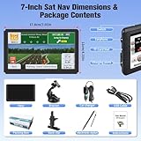 7 Inch GPS Navigator Sat Nav - 2025 Latest UK Map Sat Navs for Cars, Trucks and Buses,HD TFT Touch Screen HGV Satnav, Voice Turn Directions, Postcode Search, Lifetime Free Updates - Image 6