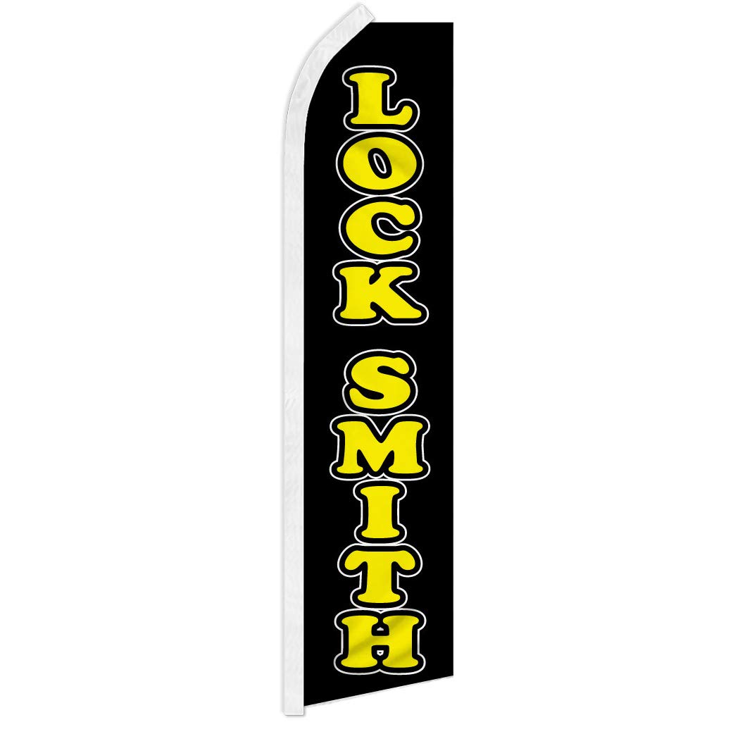 Locksmith Swooper Advertising Flag - Perfect for Locksmiths, Key Kiosks, Hardware Stores