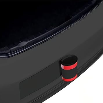 Rubber Bond DIY Car Bumper Protectors - 6x48 Inches Strong Self-Adhesive Rubber Bumper Guards for Cars - Anti-Scratch and Waterproof No-Residue Rubber Bumper Car Protection Strip - Black