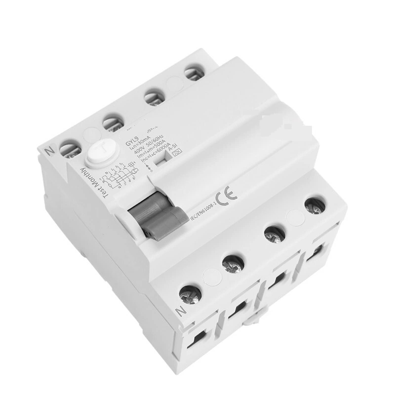 RCD RCCB Type A-SI 4 pôles disjoncteur de fuite électromagnétique