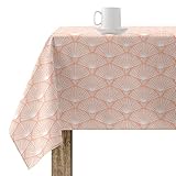 BELUM | Mantel 200x140 Antimanchas 100% algodón resinado Modelo 0120-214, Mantel NO Hule, Mantel Tacto algodón, Mantel Impermeable, Mantel Antimanchas Repelente líquidos