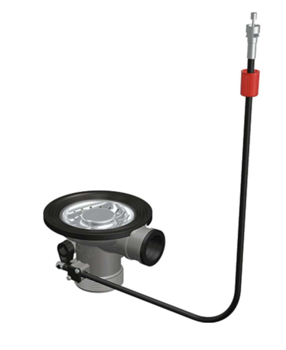 Franke Integral - Válvula de empuje sin conexión de rebosadero, cable de 500 mm