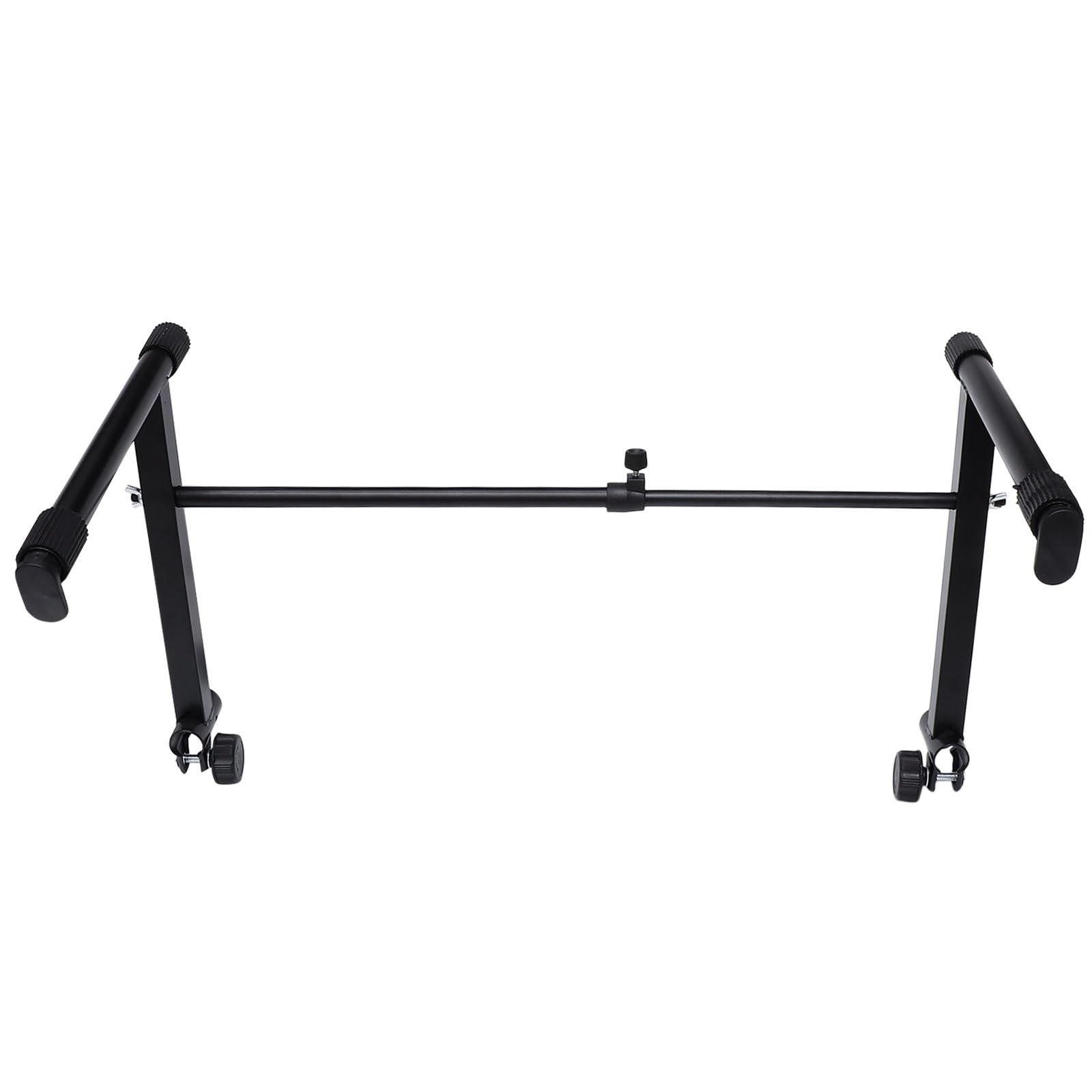 Zymjzbetic Black Keyboard Stand 1Set Keyboard Stand Adjustable Width Iron Material
