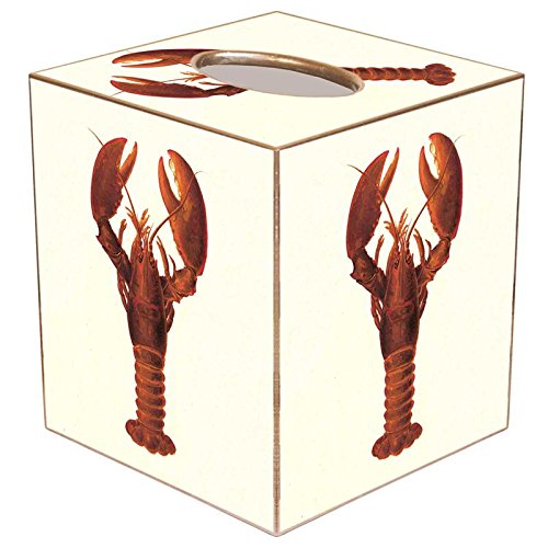 Cooked Lobsters Paper Mache Tissue Box Cover