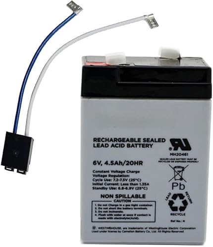 Technical Precision Repuesto para Fisher Price 6VBLUEPOWERWHEELSBATTERY