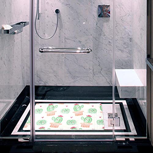 Tapis de bain antidérapant avec trous de drainage et ventouses 40x70