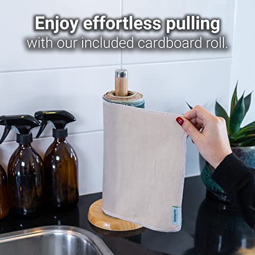 Reusable-Paper-Towels-Value-Pack-of-24-Paperless-Towels-100-Cotton-Super-Soft-Absorbent-Washable-and-Made-To-Last-Cut-Back-Waste-Less-with-our-Cloth-By-ZeroWastely