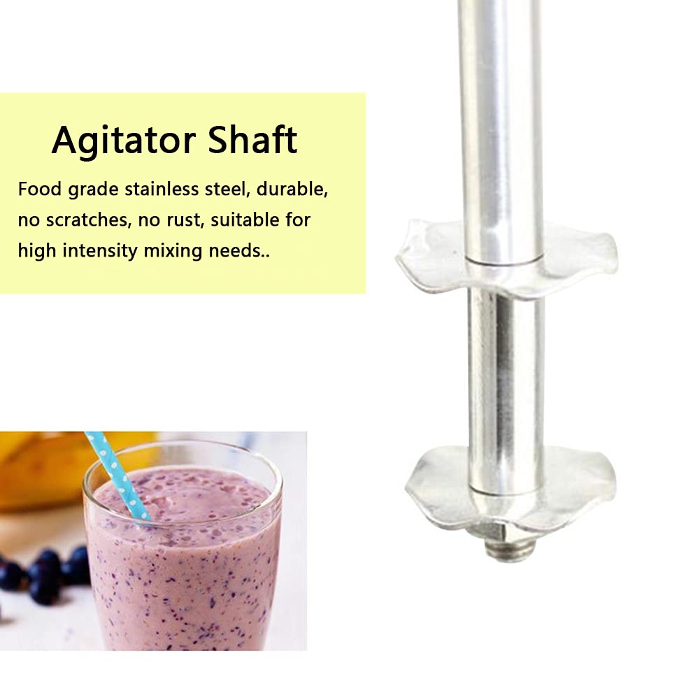 Commerciale Macchina Per Frappè Acciaio Inossidabile Frullatore Elettrico Per Frullatore Per Bevande Frullato Latte Frullatore Per Gelato Per Casa O Affari Tazza Da 750 Ml (Argento)