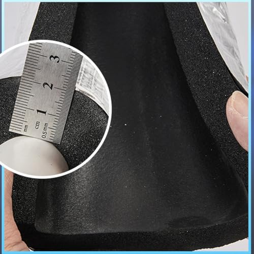 Guaina isolante autoadesiva per tubi, 34 mm x 50 mm x 95 cm, tubo in schiuma pre-fessura, per protezione invernale dal gelo, ideale per sistemi di irrigazione e irrigazione all'aperto