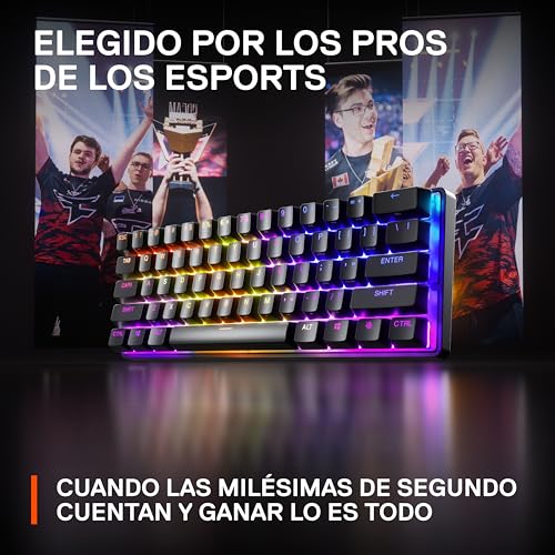 Image of SteelSeries Apex Pro Mini HyperMagnetic Gaming Keyboard - Adjustable Actuation - Compact 60% Form Factor - RGB - PBT Keycaps - USB-C