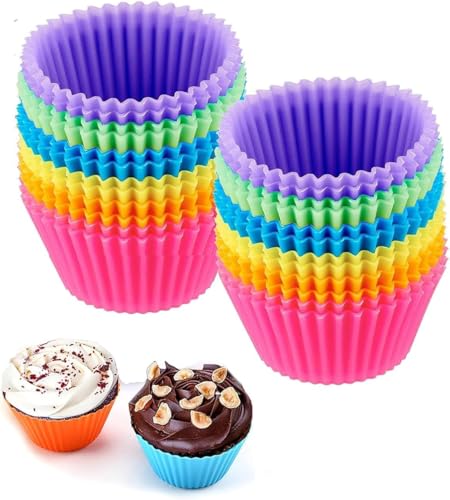 Image of Multi-Purpose Silicone Mould for Muffins, Cakes, Idlis & Chocolate,Cupcake, Jelly, Dhokla, Non-Stick, Heat-Resistant, BPA-Free, Flexible & Durable, and Steaming Ideal for Oven, Microwave(12)