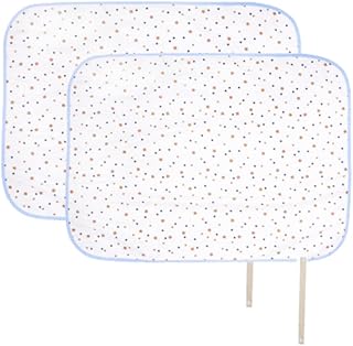 おむつ替えシート 防水 おむつ替えマット - おねしょシーツ ベビー用 おでかけ防水シーツ 携帯 綿100% 2枚セット45×70cm (星＋星50＊70㎝2枚セット)