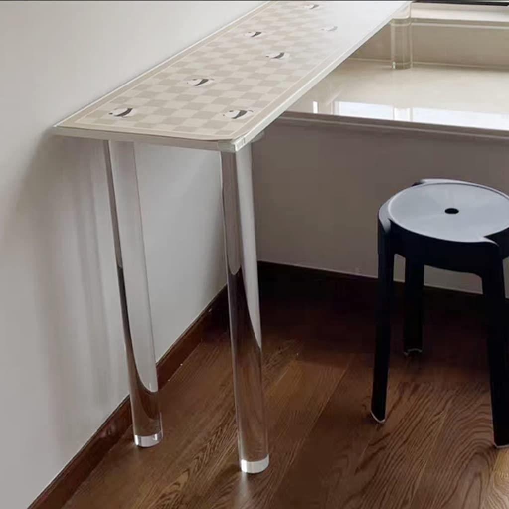 Gamba per Tavolo in Acrilico Trasparente da 29,5 Pollici, Ricambio Resistente per scrivania, tavolino, Armadio, Piedini per mobili Fai da Te, 70 cm (Diametro 6 cm)