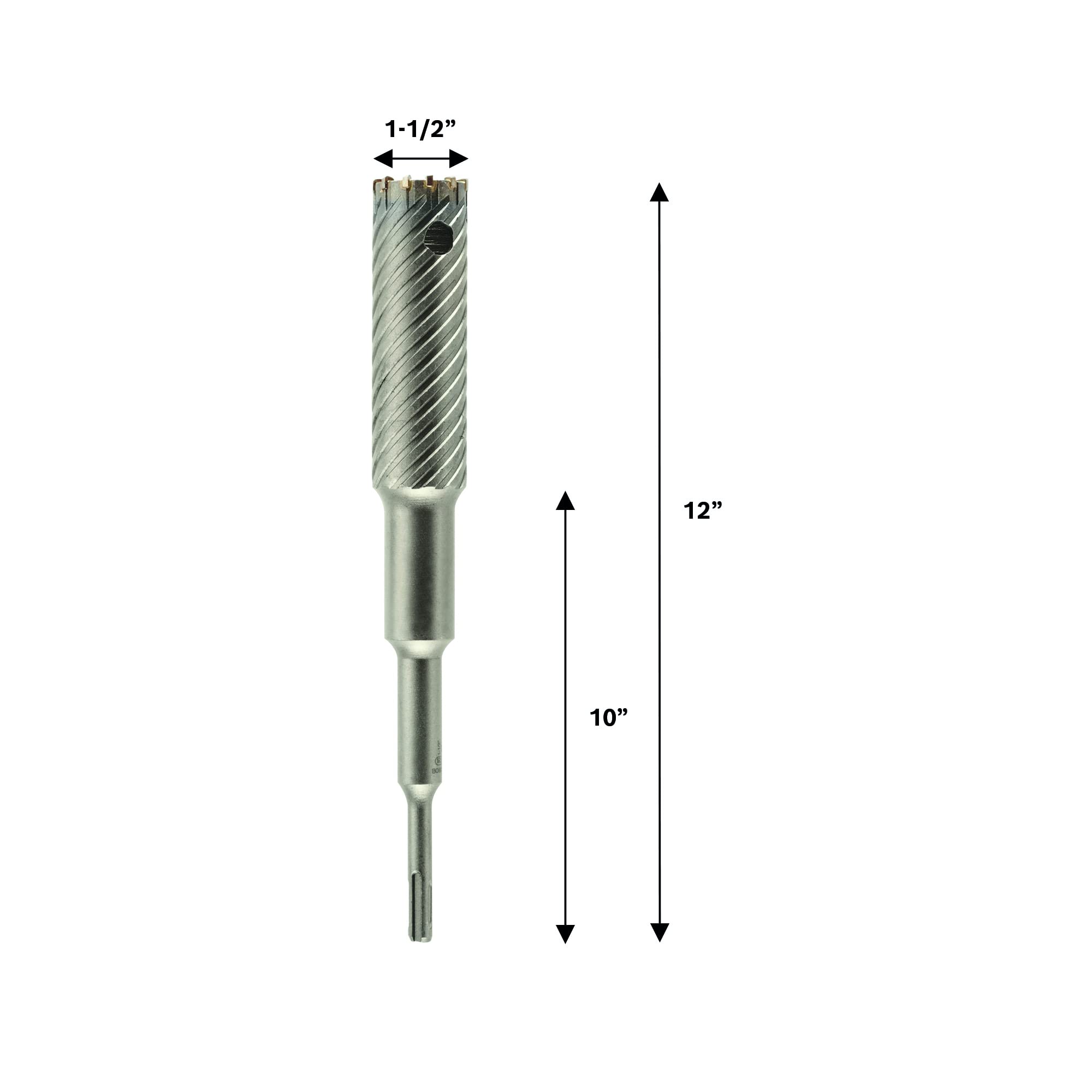 BOSCH RC2176 1-1/2 cala x 12 cali SDS-plus nóż do prętów zbrojeniowych, srebrny