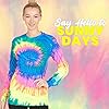 Tie Dye Style Long Sleeve T-Shirt Men Women - Fun, Multi Color Tops - Black - Medium #3