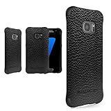 Galaxy S7 Edge Case, Ballistic [Urbanite Elite] Ultra Slim Lightweight 6FT+ High Impact Drop Protection Case for Samsung Galaxy S7 Edge (2016) (Real Leather Black)