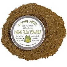 Meowy Janes All Natural Magic Cat Play Powder - Catnip and Silvervine Powder Blend - Cat Toy Dry Rub