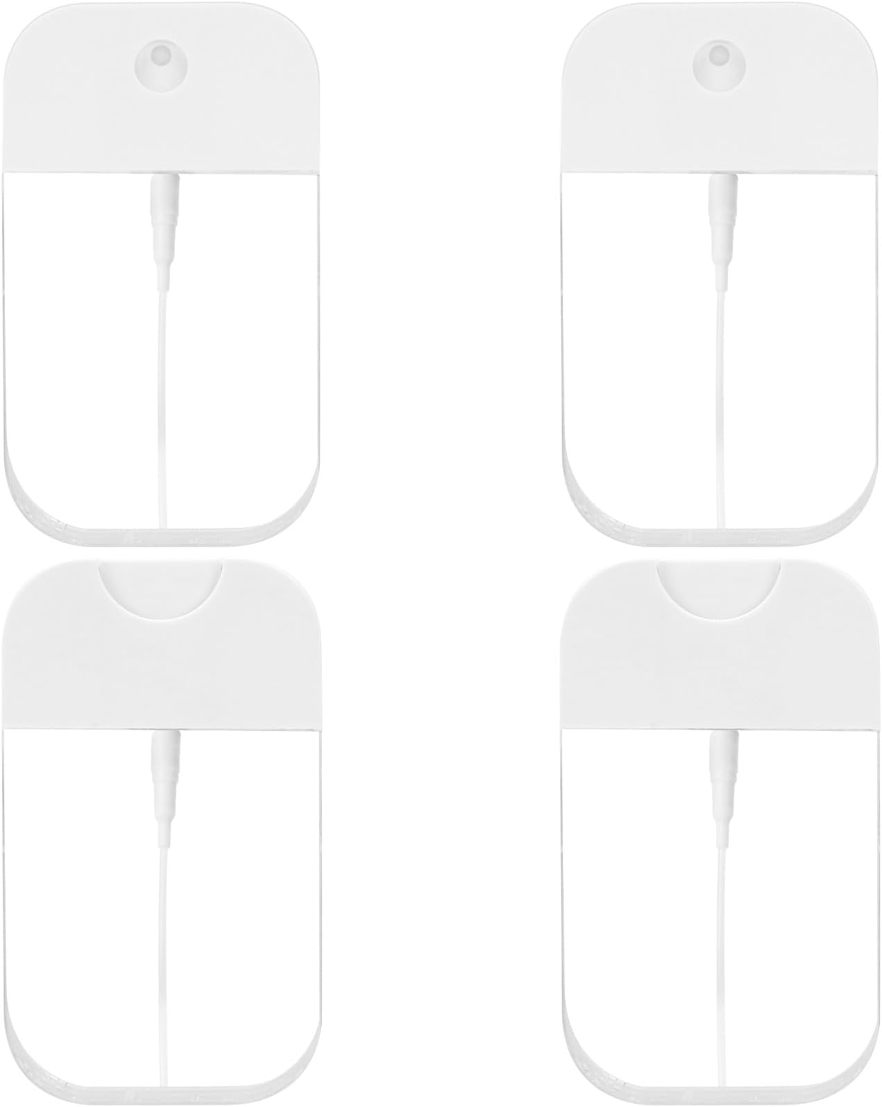 4 PCS Clear Spray Bottles, Portable Card Spray Bottles, 50 ML Refillable Plastic Perfume Atomizer Vials, Suitable Perfume, moisturizing water, hand sanitizer