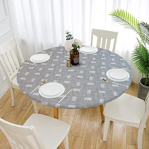 Nappe ronde extensible imperméable UTR21022 protège table contre les taches - 2