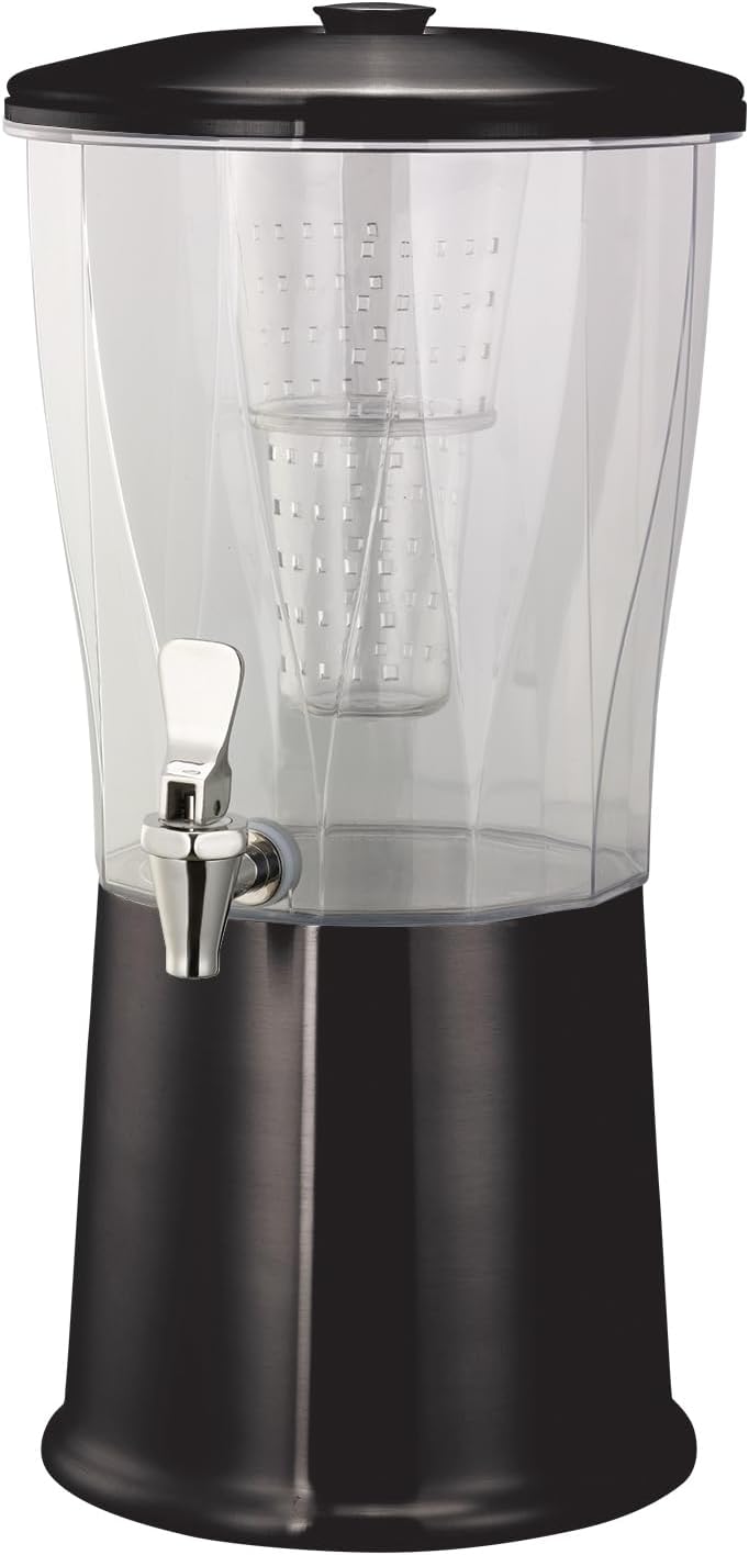 Service Ideas CBDRT3VGSS Beverage Dispenser, 3 Gallon, Stainless Steel with Infuser Tube and Stainless Steel Spigot, Vintage Gold
