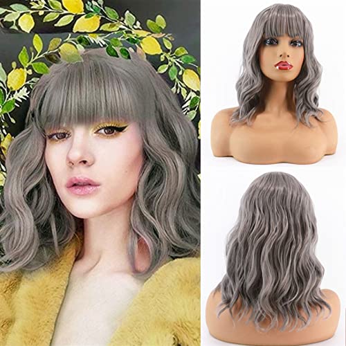 Perruque cheveux naturels longue rouge ondulée pour cosplay Halloween