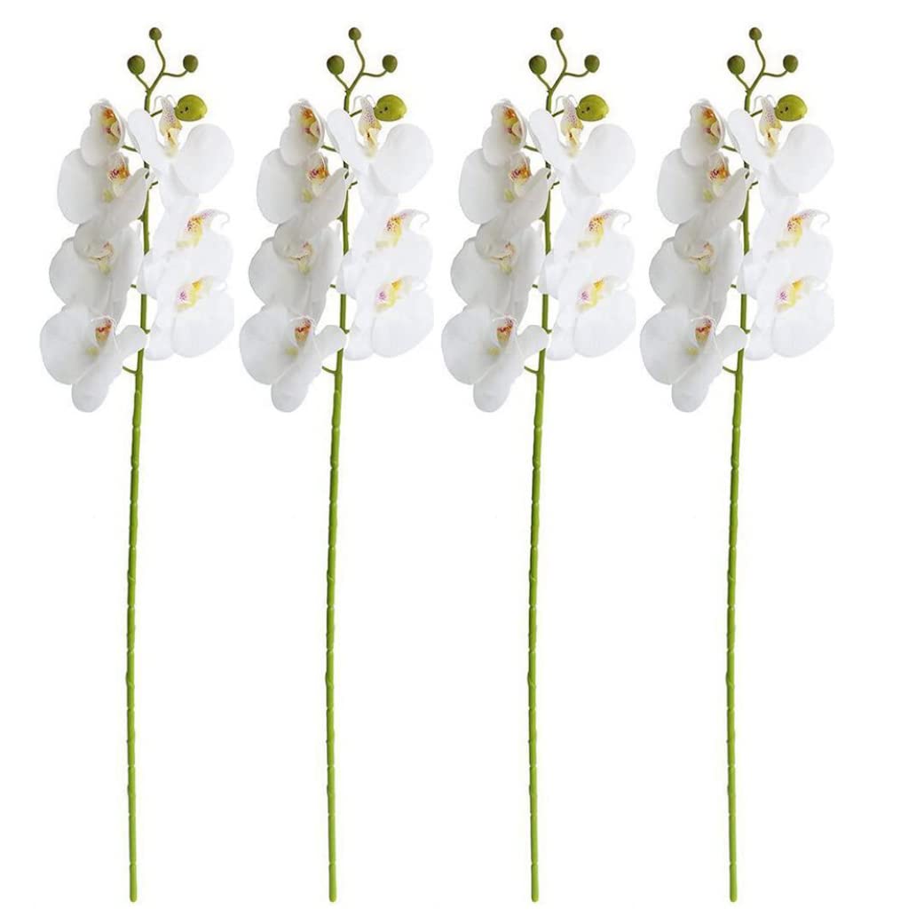Tiges vertes d'orchidées artificielles phalaenopsis pour jardin et maison
