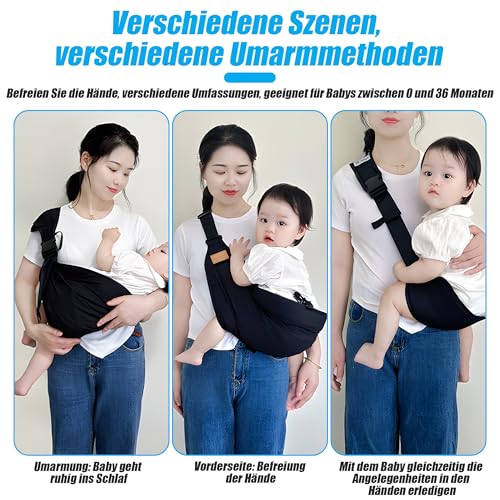 Babytrage-Seitlich-Verstellbare-Schulter-Baby-Tragegurt-Multifunktionale-Tragegurt-fur-Babys-0-36-Monate-bis-20kg-Seitliche-Trage-Baby-fur-Spaziergange-Einkaufen-und-Reisen | Dealmeister.io Alt tag für bilder post titel
