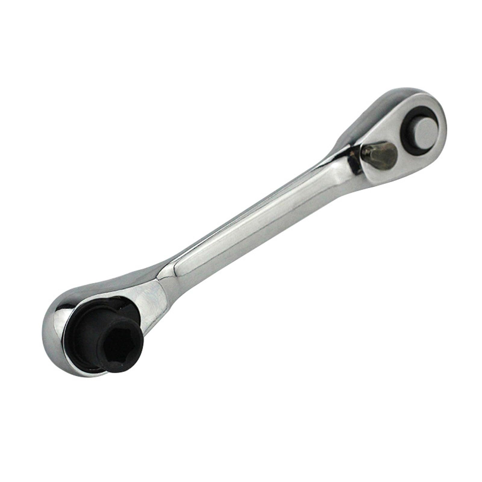 72 Tooth Ratcheting Wrench Double Ended Operations 1 / 4Inch Drive Adapter Ratchets Wrench 99mm Length Bidirectional