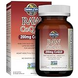Garden of Life Vegetarian Omega 3 6 9 Supplement - Raw CoQ10 Chia Seed Oil Whole Food Nutrition with Antioxidant Support, 60 Capsules