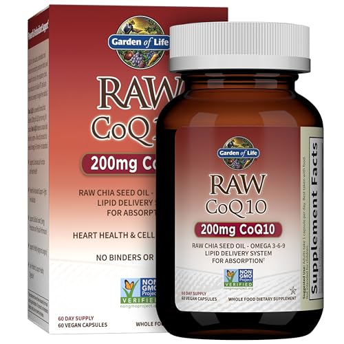 Garden Of Life Raw COQ10 200Mg Organic 60 Count