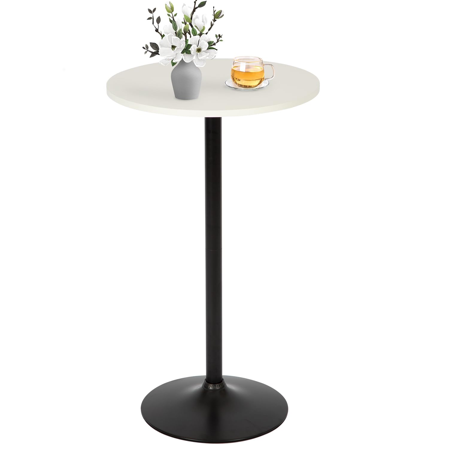 PayLessHere Bistro Bar Table 40 Inch Round Table Height Top Pub Table Cocktail for Home, Kitchen and Dining Room
