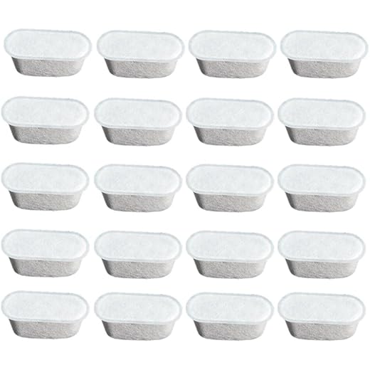 FABLOFT20 Pieces Charcoal Coffee Water Filters for Cuisinart