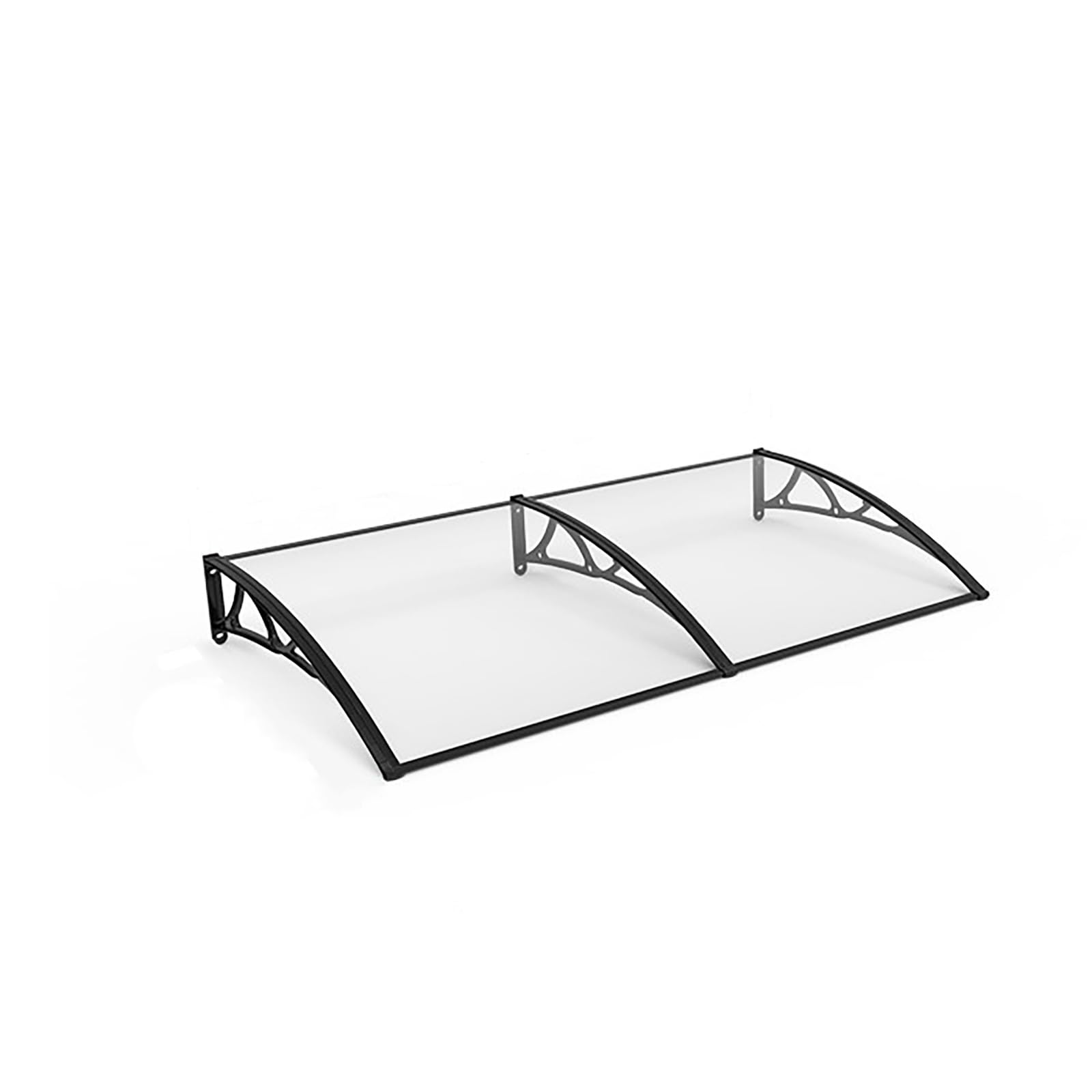 Auvent de porte anti-infiltration en polycarbonate pour entrée et terrasse