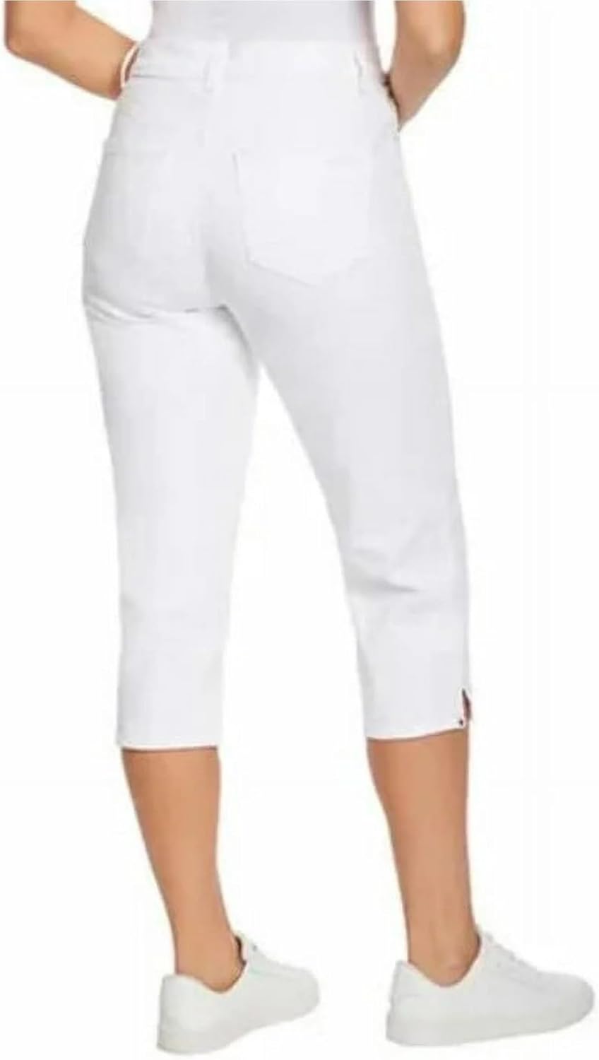 Gloria Vanderbilt Women's Amanda Capri Classic Rise Side Slit Detail - Image 2