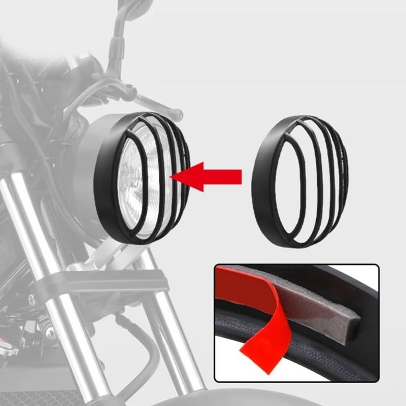 Grille de maille de phare de moto contre les impacts de graviers pour Rebel CMX 300 ZHANGTONG - 2