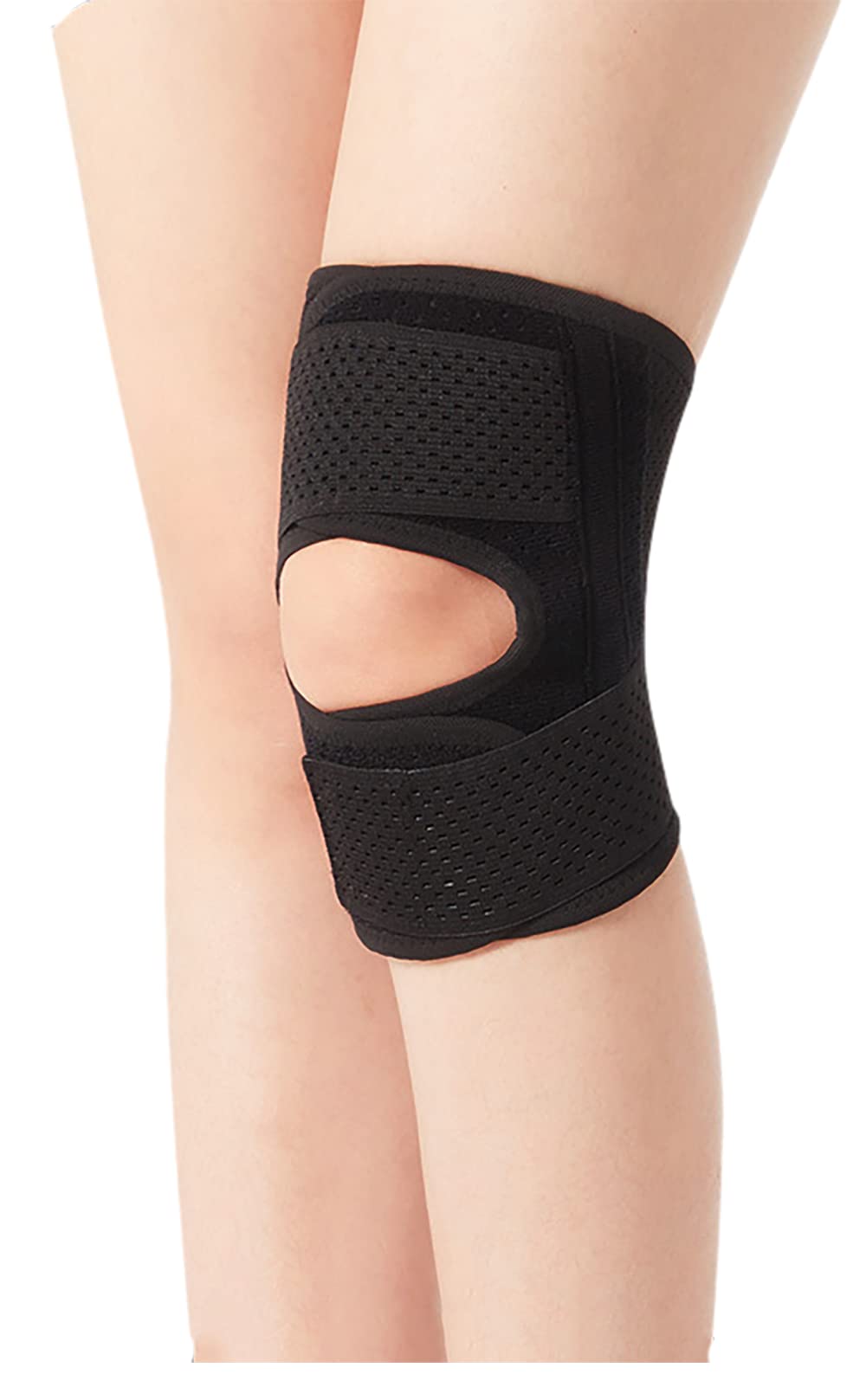 Sweet seven Knee Brace for Meniscal Tear Knee Pain, ACL & MCL Injuries - Adjustable Support for Arthritis Recovery - Breathable & Stabilizing for Men and Women（Black）