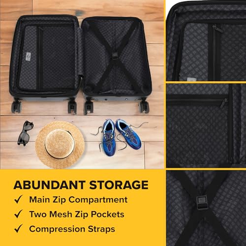 FUL South Park 22.5 Inch Carry On Luggage, Hardshell Rolling Suitcase with Spinner Wheels, Black3