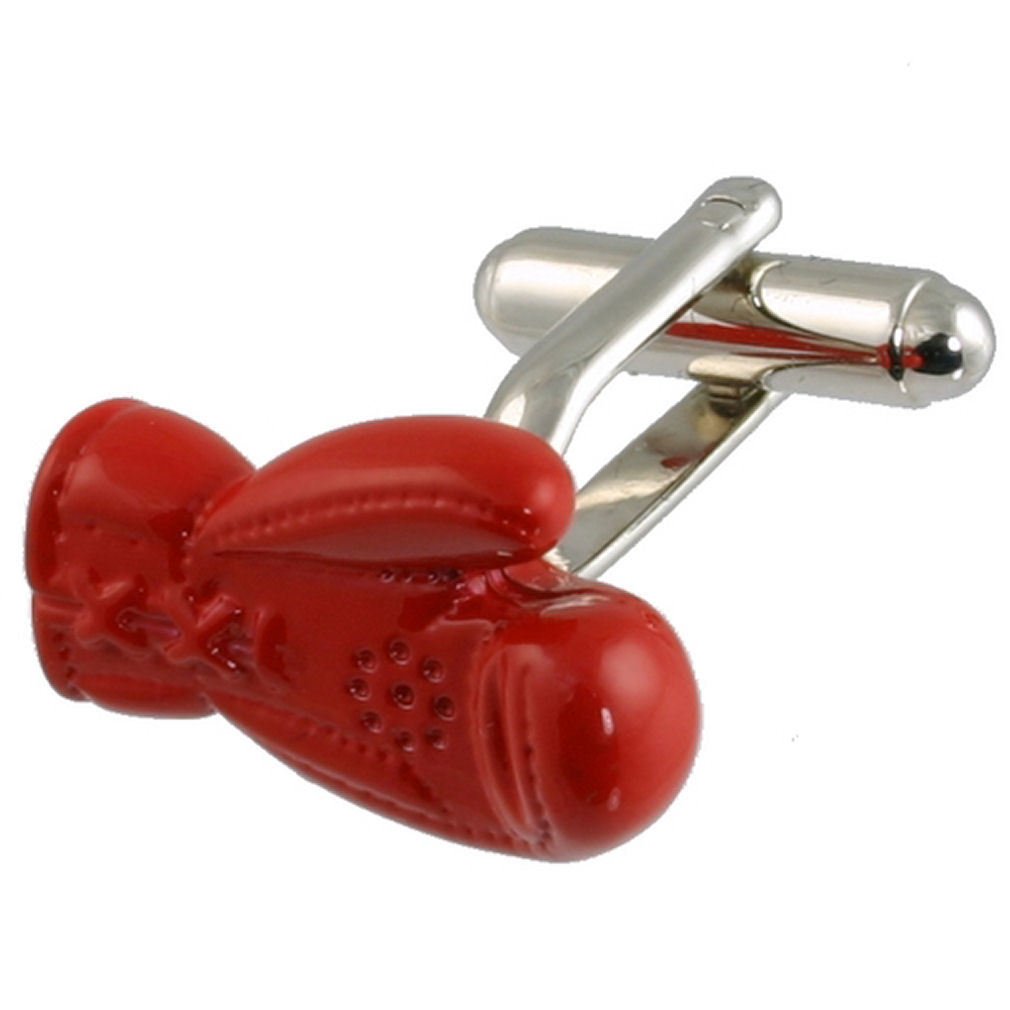 Cuff Links Boxer gemelos~Rojo Guante de boxeo~Deportes gemelos Seleccione bolsa de regalo