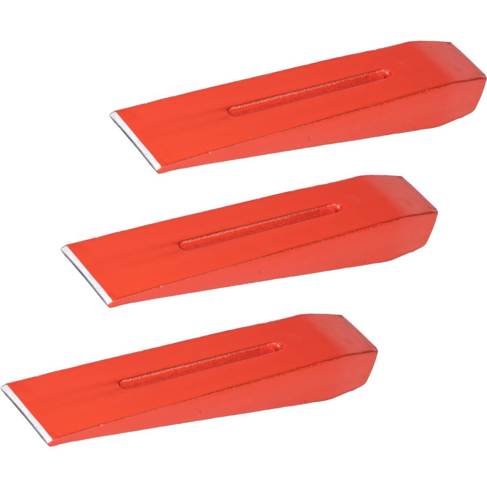 Spaltkeil-Set 3 Stück 2 kg 220 mm - Fällkeil für Holz aus Stahl