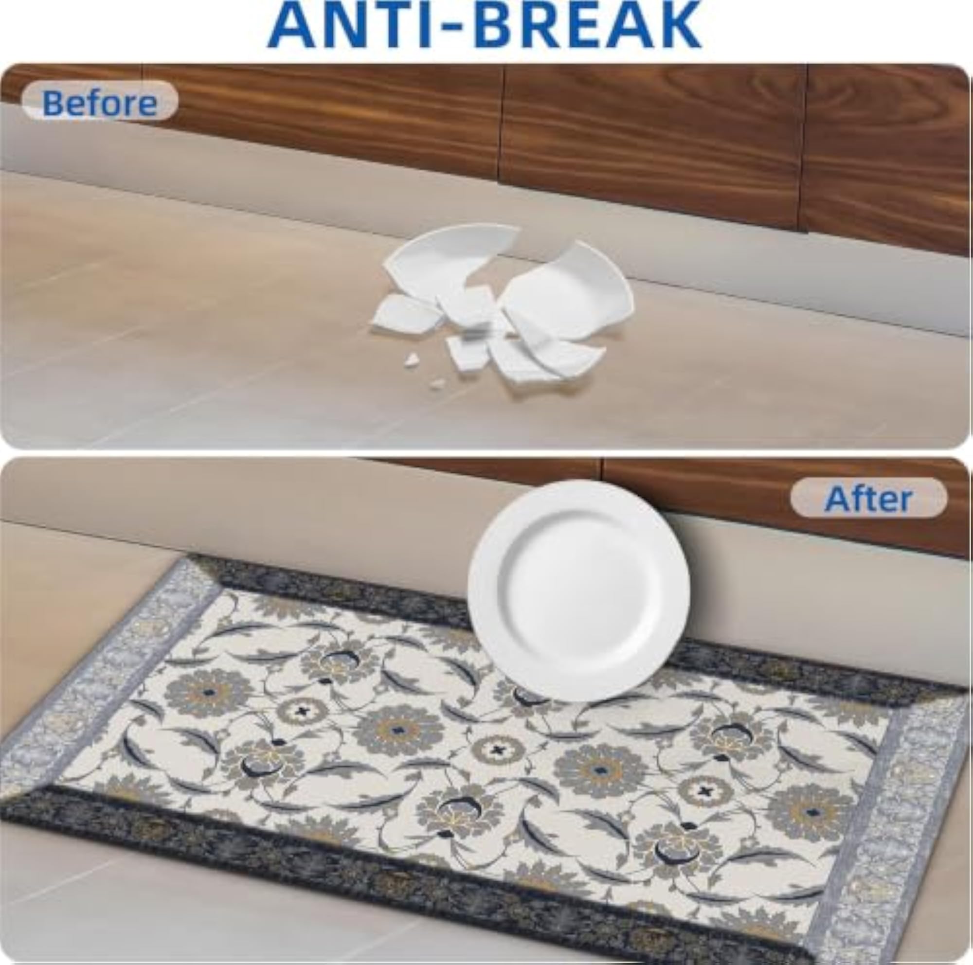 Extra Thick Anti-Fatigue Floor Mat, Ergonomic Design