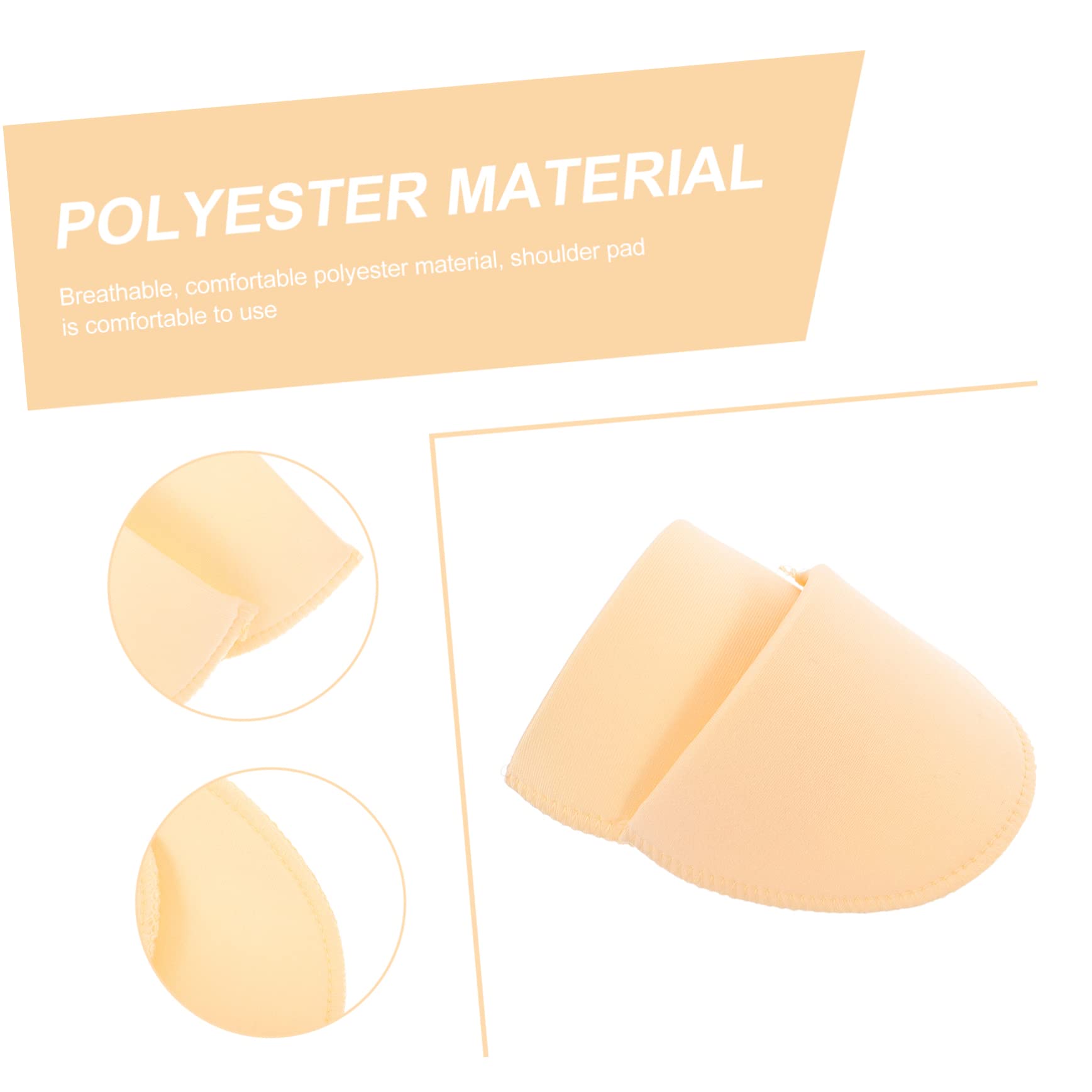 HOMSFOU 3sets Football Shoulder Pads Adult Non-Slip Shoulder Pad Pair Polyester for Clothing 3pairs*3