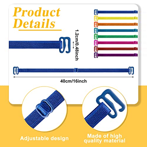 Jexine 16 Pairs Swimsuit Straps Replacement Bathing Suit Bra Strap Replacement Detachable Lingerie Straps For Women Girls (Vivid Color) #TOP5