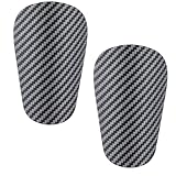 BOHUIZ Fußball Schienbeinschoner, Mini-Schienbeinschoner, schienbeinschoner fußball Herren, Schutzausrüstung für Kinder und Erwachsene, 9.6 x 6 cm, Schwarz(Stil A)