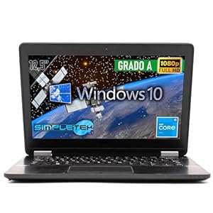 SIMPLETEK – Notebook 12,5 inch Core i5-6300U 2,30 GHz 64 GB RAM 120 GB SSD WebCam HDMI WiFi BT Windows 10 Professional Laptop PC (gereviseerd)