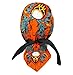 Gothic Style Wings Flames Orange Black Grey Head Wrap Durag Doo Rag Biker Skull Cap Hat Helmet Liner Sweatband