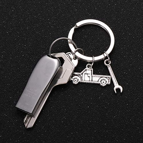 ABOOFAN Chaveiro para o dia dos pais Chaveiro para presente com chave de memória de pai com etiqueta