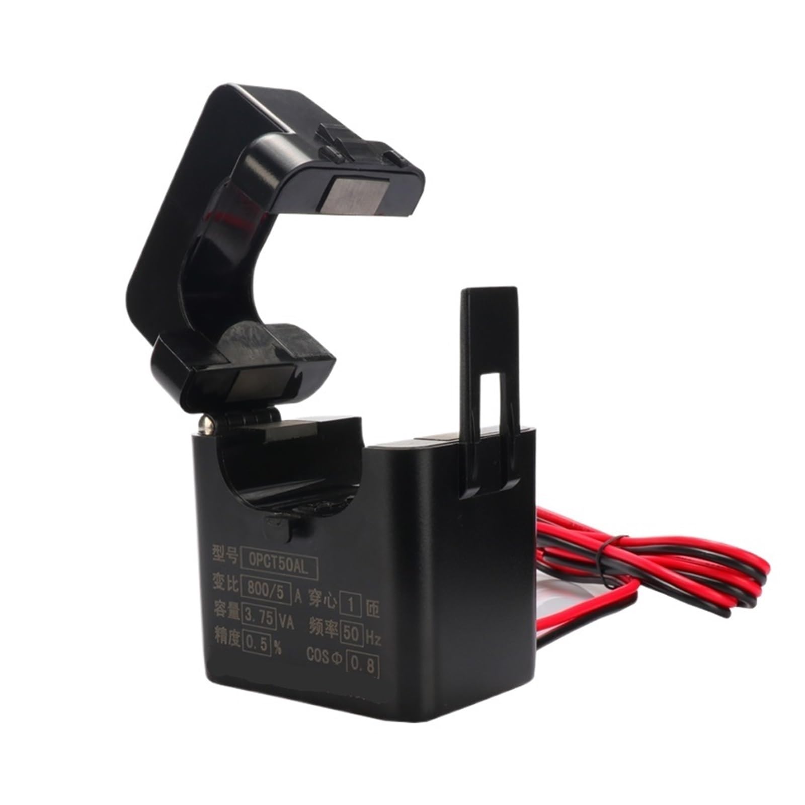 CLEUFWKO OPCT50AGL Split Core Current Transformer Clamp-On Sensor 250A-1000A 5A Output(OPCT50AGL 500A-5A)