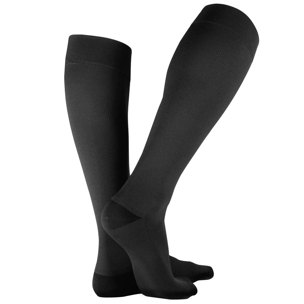 Bauerfeind VenoTrain Business AD CCL2 foot long Kompressionsstrümpfe M normal schwarz long