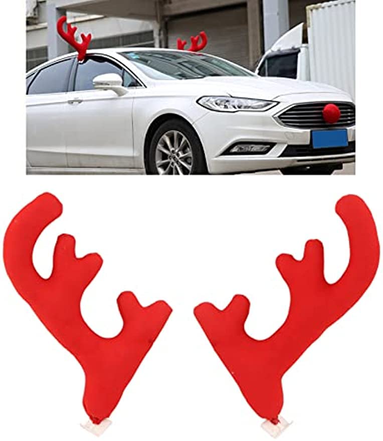 Amazon | LXIGAFFU クリスマス自動車飾り 車両装飾 トナカイの角
