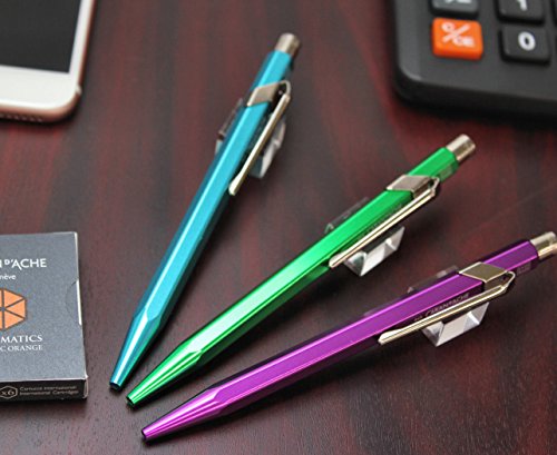 Creative Art Materials Caran D'ache Ballpoint Pen Metal X Violet (849.350) #TOP2
